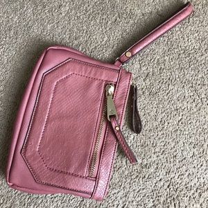 Dusty pink clutch